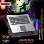 Purchase Frontech Laptop computer Cooling Pad | 2x125mm LED Followers | 5-Stage Adjustable Top | Constructed-in Cell Stand | for Laptops as much as 15.6" (CP-0016) - Finest Worth India | AskMeFlash - Image 2