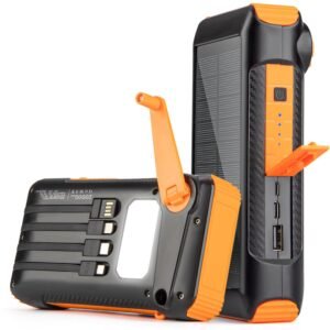 Purchase Photo voltaic Energy Financial institution 20000mAh In-built Hand Crank and 4 Cables,22.5W Quick Cost Energy Financial institution Photo voltaic Moveable Charger LEDs Flashlight,Quick Charging Battery Pack for Outside Tenting Survival Gear – Greatest Worth India | AskMeFlash
