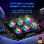 Purchase Ant Esports NC210 Gaming Laptop computer Cooler for 10–15.6 Inch Laptops | Laptop computer Cooling Pad RGB with 6 Followers | Adjustable Peak Stand | Twin USB Ports | Excessive Pace Silent Pocket book Cooling Pad - Finest Worth India | AskMeFlash - Image 4