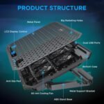Purchase Ant Esports NC210 Gaming Laptop computer Cooler for 10–15.6 Inch Laptops | Laptop computer Cooling Pad RGB with 6 Followers | Adjustable Peak Stand | Twin USB Ports | Excessive Pace Silent Pocket book Cooling Pad - Finest Worth India | AskMeFlash - Image 8