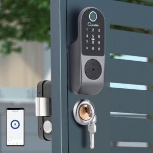 Purchase LAVNA LE50 Digital Door Lock | 6 Manner Unlock | Fingerprint, Cell App, OTP, PIN, RFID Card and Handbook Key Entry for Wood/Steel Doorways – Greatest Worth India | AskMeFlash