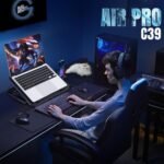 Purchase CLAW Air Professional C39 Laptop computer Cooling Pad with Twin 125mm Followers (1000 RPM), Cellular Stand, Anti-Slip Baffle, 5 Peak Ranges, 2 USB 2.0 Ports, Helps As much as 17-Inch Laptops – Black - Greatest Value India | AskMeFlash - Image 8