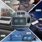 Purchase CLAW Air Professional C39 Laptop computer Cooling Pad with Twin 125mm Followers (1000 RPM), Cellular Stand, Anti-Slip Baffle, 5 Peak Ranges, 2 USB 2.0 Ports, Helps As much as 17-Inch Laptops – Black - Greatest Value India | AskMeFlash - Image 7