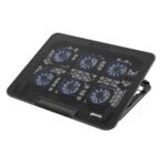 Purchase Geonix CoolZ 6 Fan Laptop computer Cooling Pad | Highly effective coooling | Common Help as much as 17-Inch|Helps as much as 5kg | 6 Adjustable Heights As much as 134mm| Cellular Telephone Stand (Black & Blue) – Greatest Value India | AskMeFlash