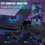 Purchase CLAW Air Professional C39 Laptop computer Cooling Pad with Twin 125mm Followers (1000 RPM), Cellular Stand, Anti-Slip Baffle, 5 Peak Ranges, 2 USB 2.0 Ports, Helps As much as 17-Inch Laptops – Black - Greatest Value India | AskMeFlash - Image 3