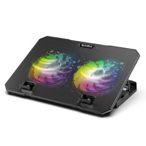 Purchase SpinBot Airflow X10 Laptop computer Cooling Pad with Twin Followers | Low Noise 30dB | 4-Degree Adjustable Stand | 2 USB Ports with Velocity Management | Cooling Stand for Gaming & Work Laptops as much as 17″ – Greatest Worth India | AskMeFlash