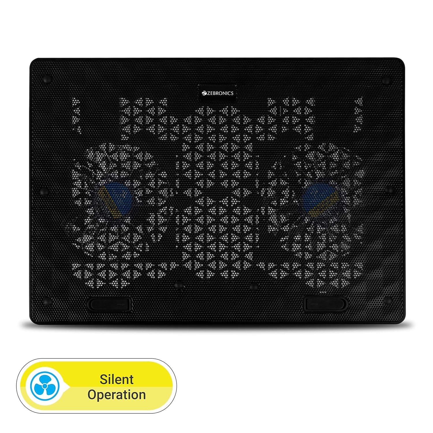 Purchase Zebronics, ZEB-NC3300 USB Powered Laptop computer Cooling Pad with Twin Fan, Twin USB Port and Blue LED Gentle - Finest Value India | AskMeFlash - Image 4