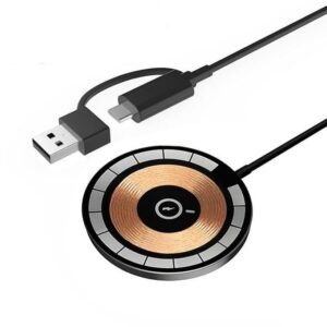 Purchase SooPii Extremely-Slim 2 in 1 Magnetic Wi-fi Charging Pad, Quick 20W Qi Wi-fi Charger Cable with USB Kind-C & USB-A Compatibility, Modern and Light-weight Design for iPhone, Samsung, and All Qi Units – Finest Value India | AskMeFlash