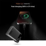 Purchase Noise Newly Launched GaN Charger 100W + Kind-C to Kind-C 100W Braided Cable (1M): 4 Ports (3 USB-C Kind, 1 USB-A), Tremendous Quick Charging Adapter with PD, Helps All iPhones, Android (Black) - Finest Value India | AskMeFlash - Image 4