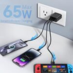 Purchase 65W GaN 3-Port Quick Charger (2 USB Kind-C & 1 USB-A) Multiport Charging Adapter Appropriate with CMF Cellphone/Nothing Cellphone 4a/4a professional/3/3A/2/2A/2A Plus/1/Samsung,iPhone,MacBook,Different Kind C - Greatest Value India | AskMeFlash - Image 3