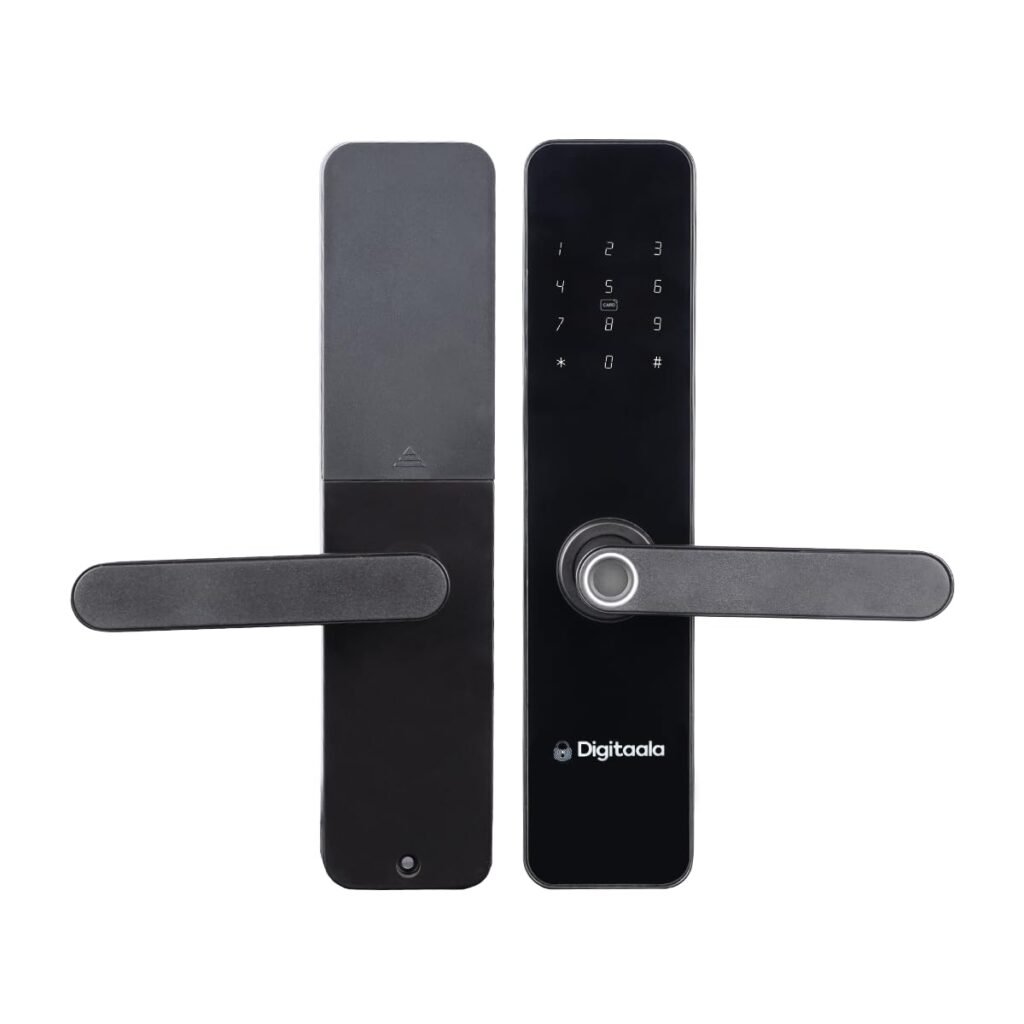 Purchase RAKSHA+ Sensible Keyless Fingerprint Door Lock | Biometric Lock for Dwelling, Workplace & Bed room | Entry through Fingerprint, PIN, Bluetooth App & Key | Superior Privateness & Safety Lock – Finest Value India | AskMeFlash
