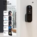 Wolf Guard 5-in-1 Smart Deadbolt Lock – Keyless Fingerprint & Keypad Entry for Front Doors - Image 3