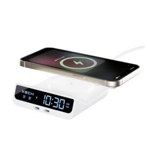 Purchase Xech Digital Alarm Clock for Heavy Sleepers | 15W Quick Wi-fi Charger & Twin USB-C Ports | Sort-C Enter | Particular Birthday Present for Girlfriend, Husband, Spouse, Boyfriend | Made in India (Quest Neo) – Greatest Value India | AskMeFlash