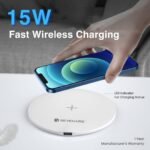 SEVENAIRE WPAD15 15W Wireless Charging Pad – Type-C PD Fast Charger for iPhone, Galaxy, Pixel & Qi Phones - Image 2