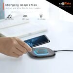 Purchase CALLMATE 15W C-Via Wi-fi Quick Charging Pad for Apple iPhone 15/15 Plus/15 Professional/15 Professional Max, iPhone 14/14 Plus/14 Professional/Max, iPhone 13/12/11 Collection, Common Compatibility (Black, Clear Design) - Finest Worth India | AskMeFlash - Image 5
