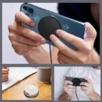 SooPii Ultra-Slim 2-in-1 Magnetic Wireless Charger – 20W Qi Pad with USB-C & USB-A - Image 3
