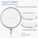 Purchase 15W Quick Wi-fi Charger Pad, USB-C to C Cable Included, Common Qi Charging for iPhone 17/16/15/14/13/12 & Samsung Galaxy S26/S25/S24/S23/S22, OnePlus & Extra, Non-Magazine-Protected Charging Stand - Finest Value India | AskMeFlash - Image 3