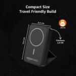 Purchase Amazon Fundamentals 10000mAh 20W Quick Charging Energy Financial institution and 15W Wi-fi Output | Kind C Energy Supply (Enter & Output) Fast Cost| Two Means Quick Cost | Made in India (Black) - Greatest Worth India | AskMeFlash - Image 3