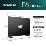 Hisense 164 cm (65 inches) E6N Sequence 4K Extremely HD Good LED Google TV 65E6N (Black) - Image 5