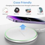 Purchase 15W Quick Wi-fi Charger Pad, USB-C to C Cable Included, Common Qi Charging for iPhone 17/16/15/14/13/12 & Samsung Galaxy S26/S25/S24/S23/S22, OnePlus & Extra, Non-Magazine-Protected Charging Stand - Finest Value India | AskMeFlash - Image 4