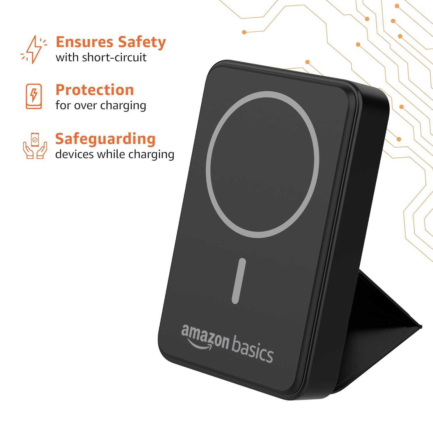 Purchase Amazon Fundamentals 10000mAh 20W Quick Charging Energy Financial institution and 15W Wi-fi Output | Kind C Energy Supply (Enter & Output) Fast Cost| Two Means Quick Cost | Made in India (Black) - Greatest Worth India | AskMeFlash - Image 7