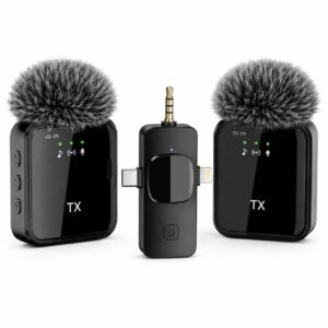 Purchase Wi-fi Lavalier Microphone for iPhone & Android, Noise Cancellation Collar Mic, Plug & Play 50m Vary, Mini Wi-fi Mic for YouTube, Reels, Podcast, Vlogging & Video Recording – Finest Value India | AskMeFlash