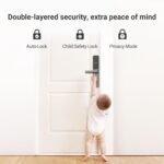 Purchase EZVIZ by Hikvision|Sensible Fingerprint Door Lock|Keyless Entry|Realtime Cellular Alerts|Baby Security Lock|BuiltIn DoorBell|Waterproof Design|Helps Emergency PowerSupply|DL05, Black - Greatest Value India | AskMeFlash - Image 7