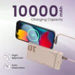 Purchase Portronics Luxcell Uno 10K 10000 mAh 22.5W Quick Charging Energy Financial institution with Removable Kind C Cable, Extremely Slim Energy Financial institution with Mach USB-A Output, Kind C PD Output, Kind C Enter, Wake Up Button(Mocha) - Greatest Value India | AskMeFlash - Image 2