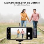 Purchase pTron KWM-2 Sort C Wi-fi Microphone with Charging case w/Noise Cancellation, 48Hrs Battery, 20m Wi-fi Vary, Collar Mic for DSLR/iPhone/Android, Vlog, Streaming/Zoom Assembly (Black) - Greatest Worth India | AskMeFlash - Image 6