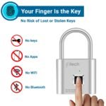 Purchase IFITech Good Fingerprint Padlock, Biometric Keyless Lock with 20 Fingerprint Storage, Rechargeable Password-Free Safety Lock for Health club & College Lockers, Baggage, Residence, Workplace (Small - Silver) - Greatest Worth India | AskMeFlash - Image 3