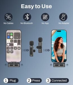 Mini Wireless Lavalier Microphone – USB-C Clip-On Lapel Mic with Noise Reduction for Android, Tablets & PC - Image 4