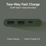 Purchase Xiaomi Energy Financial institution 4i 10000mAh 22.5W Quick Charging PD|Sensible 12 Layer Safety| Sturdy Metal Casing |Triple Output Ports|Helps All Telephone(MI Energy Financial institution),Inexperienced - Finest Value India | AskMeFlash - Image 7