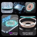 SooPii Ultra-Slim 2-in-1 Magnetic Wireless Charger – 20W Qi Pad with USB-C & USB-A - Image 7