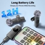Purchase GADGETSWEAR Twin Wi-fi Lavalier Microphone for Youtubers, 3-in-1 Plug-and-Play Wi-fi Mic, for iPhone/Android/DSLR Digital camera/USB-C Plug/iPad, Noise-Cancelling Mic for Vlogging, Streaming, Podcast - Greatest Worth India | AskMeFlash - Image 7
