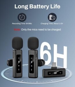 Mini Wireless Lavalier Microphone – USB-C Clip-On Lapel Mic with Noise Reduction for Android, Tablets & PC - Image 3