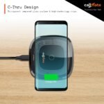 Purchase CALLMATE 15W C-Via Wi-fi Quick Charging Pad for Apple iPhone 15/15 Plus/15 Professional/15 Professional Max, iPhone 14/14 Plus/14 Professional/Max, iPhone 13/12/11 Collection, Common Compatibility (Black, Clear Design) - Finest Worth India | AskMeFlash - Image 6