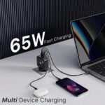Purchase KARWAN Authentic 65W GaN Charger Multi Port Adapter for Laptops (Dell,HP,ASUS,Samsung) MacBook, iPhone, Android Smartphones & Extra, 3 Port Compact Superfast Charger with GaN, QC 3.0 & PD-3.1 Expertise - Finest Value India | AskMeFlash - Image 4