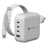 Purchase Portronics 100W Adapto 100 Professional Quick Charging 4 Port Adaptor with 1.5M Sort C Cable, 3 Sort C PD Port, 1 USB-A Mach Port, GaN Expertise, Quick Charging Appropriate with Laptops, Macbooks, Smartphones – Greatest Worth India | AskMeFlash