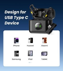 Purchase Tisino mini Wi-fi Lavalier Microphone for iPhone 15,16/Android/Tablets/PC with USB C Plug, Noise Discount Clip-on Lapel Mic with Charging Case for YouTube, TikTok, Vlog, Podcast, Interview - Greatest Value India | AskMeFlash - Image 4