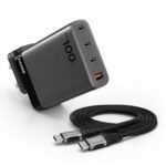 Purchase Noise Newly Launched GaN Charger 100W + Kind-C to Kind-C 100W Braided Cable (1M): 4 Ports (3 USB-C Kind, 1 USB-A), Tremendous Quick Charging Adapter with PD, Helps All iPhones, Android (Black) – Finest Value India | AskMeFlash