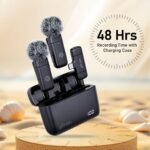 Purchase pTron KWM-2 Sort C Wi-fi Microphone with Charging case w/Noise Cancellation, 48Hrs Battery, 20m Wi-fi Vary, Collar Mic for DSLR/iPhone/Android, Vlog, Streaming/Zoom Assembly (Black) - Greatest Worth India | AskMeFlash - Image 5