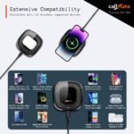 Purchase CALLMATE 15W C-Via Wi-fi Quick Charging Pad for Apple iPhone 15/15 Plus/15 Professional/15 Professional Max, iPhone 14/14 Plus/14 Professional/Max, iPhone 13/12/11 Collection, Common Compatibility (Black, Clear Design) - Finest Worth India | AskMeFlash - Image 3