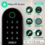 WiFi Fingerprint Smart Door Lock with Handle & Keypad – Remote App Access, Alexa & Google Compatible - Image 3