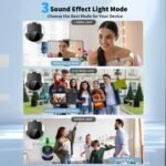 Purchase GADGETSWEAR Twin Wi-fi Lavalier Microphone for Youtubers, 3-in-1 Plug-and-Play Wi-fi Mic, for iPhone/Android/DSLR Digital camera/USB-C Plug/iPad, Noise-Cancelling Mic for Vlogging, Streaming, Podcast - Greatest Worth India | AskMeFlash - Image 5