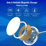 GIANAC 15W Magnetic Wireless Charger – MagSafe Charging Pad for iPhone 12–17 & AirPods - Image 7