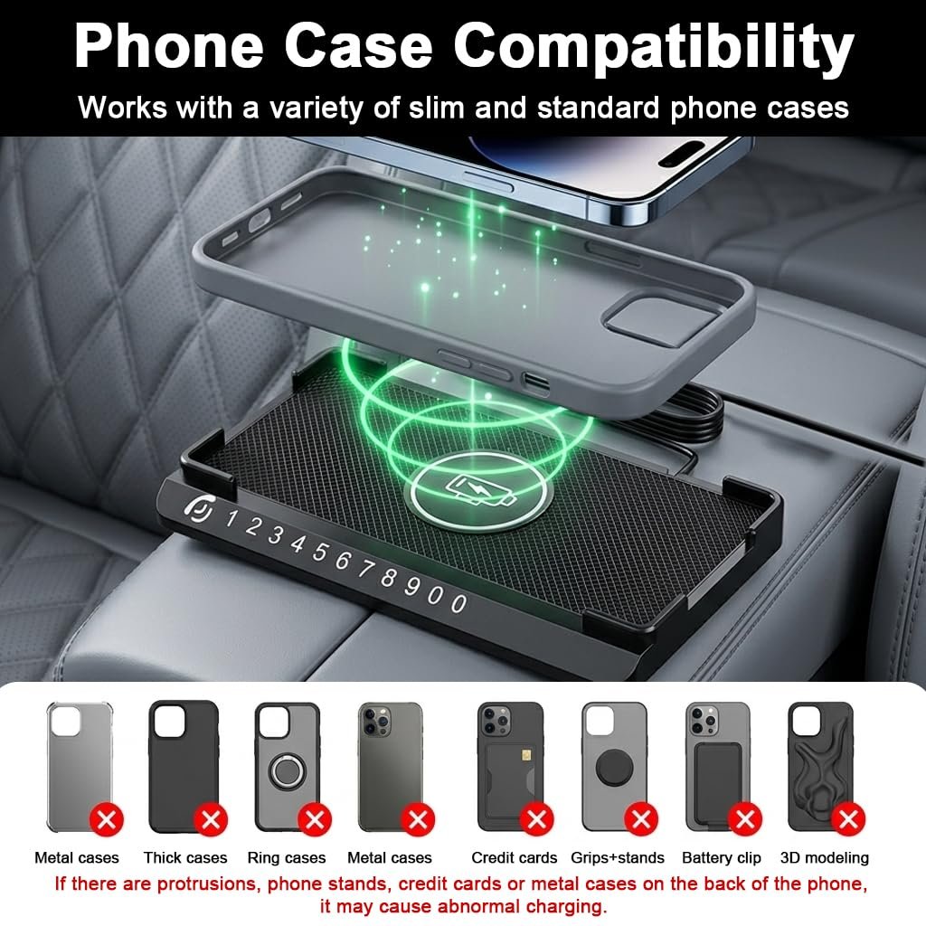 Purchase STHIRA® Wi-fi Charging Dock Automotive Pad with 1.5M Cable 15W Quick Wi-fi Cellphone Charger Cell Cellphone Flat Charging Mat Appropriate with 12/14/15/16/17 Galaxy S21/S22/S23/24 - Greatest Value India | AskMeFlash - Image 5