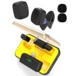 Purchase D602 Wi-fi Lavalier Microphone for iPhone/Android, Lapel Mics with USB-C Plug-Play, Mini Mic with 2.4GHz Noise Cancellation, Charging Case Included, 100ft Vary (Lingtning) – Finest Value India | AskMeFlash
