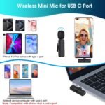 Purchase Wi-fi Lavalier Lapel Microphone for iPhone 15/Android/Laptop - Bluetooth Mini Cellphone Mic for Video Recording, Clip-on USB C Microphones for YouTube Tiktok Podcast Vlog & Livestream - Greatest Worth India | AskMeFlash - Image 6