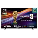 Hisense 164 cm (65 inches) E6N Sequence 4K Extremely HD Good LED Google TV 65E6N (Black)