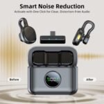 Mini Wireless Lavalier Microphone – Clip-On USB-C Mic with Charging Case & 7H Battery for iPhone & Android - Image 3
